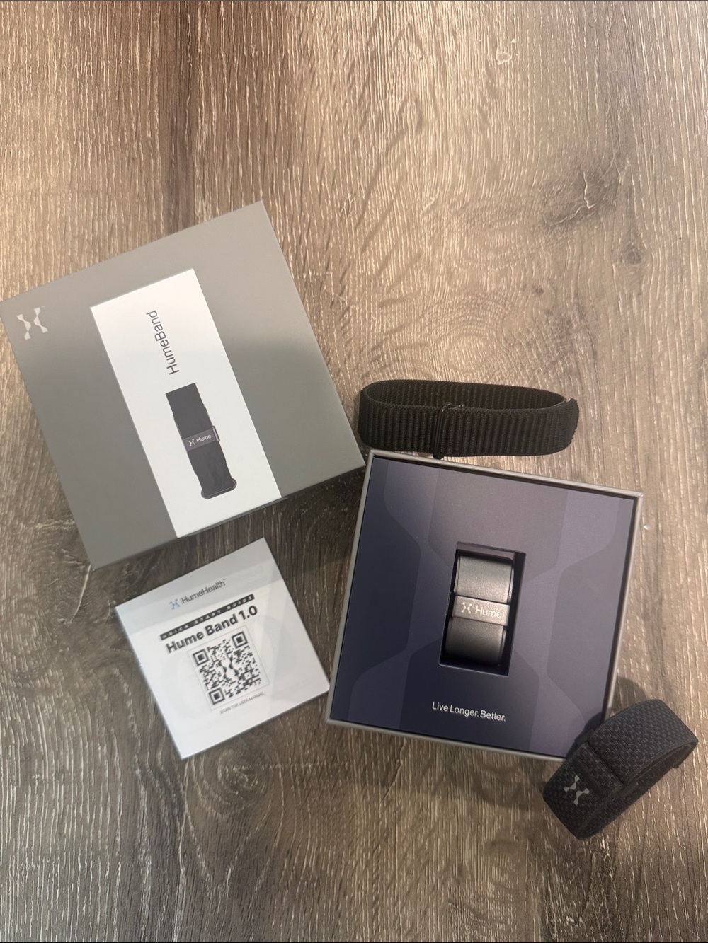 HumeBand 1.0 Black Wellness Wristband for Men